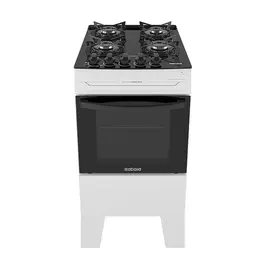 Fogão 4 Bocas a Gás Itatiaia Electra Glass Plus Mesa de Vidro Acendimento Automático Branco Bivolt
