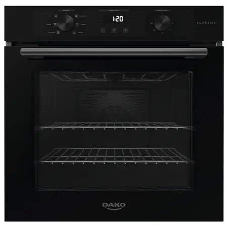 Forno Elétrico de Embutir 80 L Dako Supreme com Timer Digital Painel Touch e Analógico Preto 220V