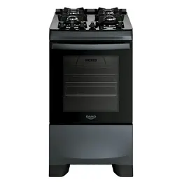 Fogão 4 Bocas à Gás Dako Supreme Acendimento Automático Mesa de Vidro Painel Touch Titânio Bivolt