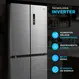 Geladeira Frost Free Multidoor Smart Inverter Midea 474 Litros MD-RF691FGD463 Digital Inox Bivolt