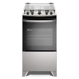 Fogão 4 Bocas à Gás Electrolux FE4IG Acendimento Automático Mesa de Inox PerfectCook Prata Bivolt