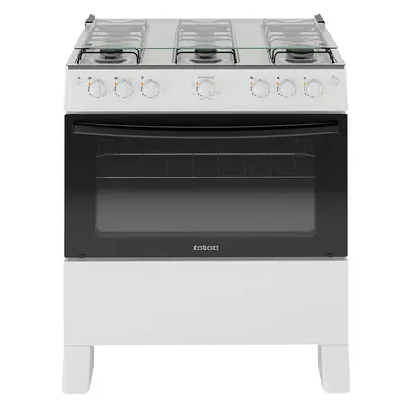 Fogão 6 Bocas à Gás Itatiaia Star New Acendimento Automático Limpa Fácil Branco Bivolt