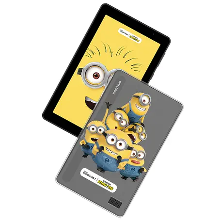 Tablet Tela 7" Android 14 Go 64GB 3GB RAM Positivo Vision Tab 7 Minions Octa Core Preto