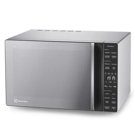 Micro-ondas 36 Litros Electrolux ME36S Efficient c/Função Tira Odor Prata com Porta Espelhada 110V