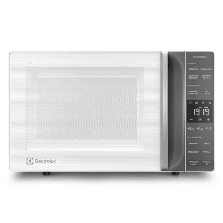 Micro-ondas 23 Litros Electrolux ME23B Efficient com Função Tira Mudo e Tira Odor Branco/Cinza 110V