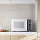 Micro-ondas 23 Litros Electrolux ME23B Efficient com Função Tira Mudo e Tira Odor Branco/Cinza 110V