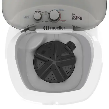 Tanquinho Mueller 20 Kg Big Lavagem por Turbilhonamento Branco