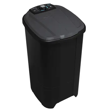 Tanquinho Newmaq 10 Kg com Lavagem por Turbilhonamento e Timer 9 Programas Preto 110V