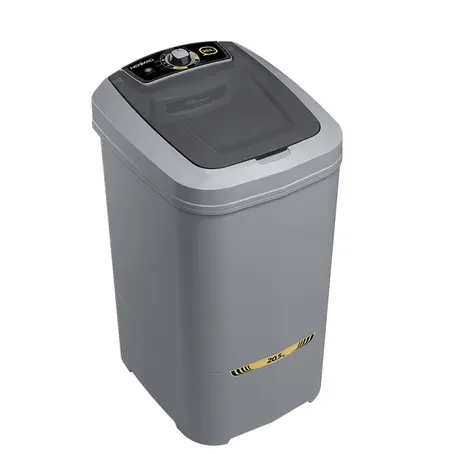 Tanquinho Newmaq 20,5 Kg com Lavagem por Turbilhonamento e Timer 9 Programas Cinza 110V