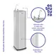 Bebedouro Purificador de Água de Pressão de Coluna Libell Press Star Inox 110V