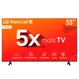 Smart TV NanoCell 55" Ultra HD 4K LG 55NANO80TSA 3 HDMI 2 USB Wi-Fi Bluetooth