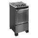 Fogão 4 Bocas a Gás Itatiaia Itachef com Mesa de Inox Acendimento Automático Reflecta Fumê Bivolt
