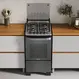 Fogão 4 Bocas a Gás Itatiaia Itachef com Mesa de Inox Acendimento Automático Reflecta Fumê Bivolt