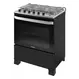 Fogão 5 Bocas a Gás Itatiaia Itachef com Mesa de Inox Acendimento Automático Preto Fosco Bivolt