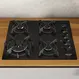 Cooktop 4 Bocas a Gás Itatiaia Itaplus com Tripla Chama e Mesa de Vidro Superautomático Preto Bivolt