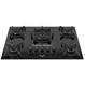 Cooktop 5 Bocas a Gás Itatiaia Itaplus com Tripla Chama e Mesa de Vidro Superautomático Preto Bivolt