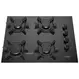 Cooktop 4 Bocas a Gás Dako Pratiko Mesa de Vidro Mega Chama Acendimento Superautomático Preto Bivolt