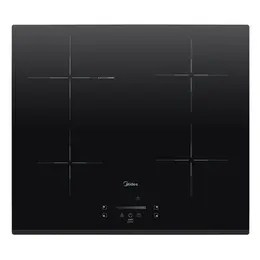 Cooktop 4 Bocas de Indução Midea Even Pro com Mesa de Vitrocerâmica Digital Touch Preto 220V