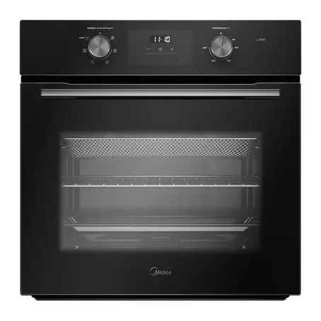 Forno Elétrico de Embutir 68 Litros Midea TSD62 Digital com Airfryer e Grill Preto 220V