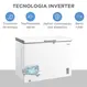 Freezer Horizontal Midea 293 Litros 01 Porta MDRC411FZD013 Flexbeer Inverter Turbo Freezer Branco Bivolt