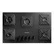 Cooktop 5 Bocas a Gás Brastemp BDD75BE Grades de Ferro Mesa de Vidro Superautomático Preto Bivolt