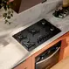 Cooktop 5 Bocas a Gás Brastemp BDD75BE Grades de Ferro Mesa de Vidro Superautomático Preto Bivolt
