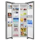 Geladeira Frost Free Side by Side Smart Inverter Midea 442 Litros MDRS598FGA041 Digital Inox 110V