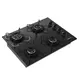 Cooktop 4 Bocas a Gás Itatiaia ItaMega Mesa de Vidro Acendimento Superautomático Preto Bivolt