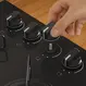 Cooktop 4 Bocas a Gás Itatiaia ItaMega Mesa de Vidro Acendimento Superautomático Preto Bivolt