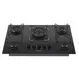 Cooktop 5 Bocas a Gás Itatiaia ItaMega Tripla Chama e Acendimento Superautomático Preto Bivolt