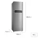 Geladeira Frost Free Midea 425 Litros MDRT572EVD463 Duplex Inverter Inox Bivolt