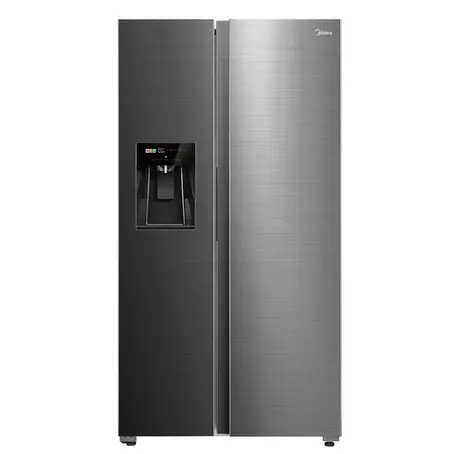 Geladeira Frost Free Midea 570 Litros MDRS761MYD461 Side by Side Inverter Turbo Freezer Inox Bivolt
