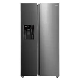 Geladeira Frost Free Midea 570 Litros MDRS761MYD461 Side by Side Inverter Turbo Freezer Inox Bivolt