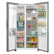 Geladeira Frost Free Midea 570 Litros MDRS761MYD461 Side by Side Inverter Turbo Freezer Inox Bivolt