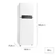 Geladeira Frost Free Midea 425 Litros MDRT572EVD013 Duplex Inverter Turbo freezer Branca Bivolt