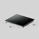 Cooktop de Indução 4 Bocas Electrolux IE4TW Timer Digital Power Boost Full Touch Preto 220V