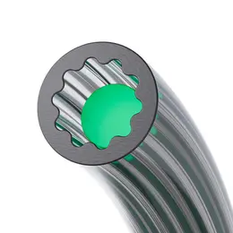 Tubo PTFE Creality Baixa Resistência Formato Estrela para Filamento 1,75 mm