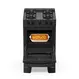 Fogão 4 Bocas à Gás Atlas Havana Glass com Acendimento Automático Mesa Esmaltada Preto Bivolt