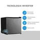 Frigobar Midea 45 Litros MDRD086FGD503 Inverter Preto com Prata Bivolt