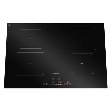Cooktop de Indução 04 Bocas Mueller MCN4BL com Painel digital Superturbo Preto 220V