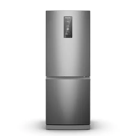 Geladeira Frost Free Panasonic 475 litros BB64 Duplex Inverter Turbo Freezer Aço Escovado Bivolt