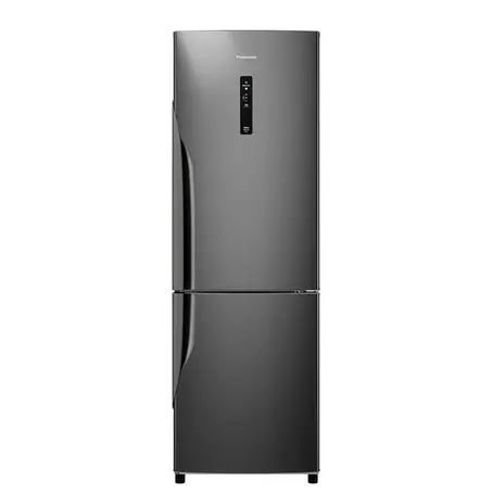 Geladeira Frost Free Panasonic 407L BB41 Duplex Inverter Antibacteria Ag Turbo Freezer Titânio 110V
