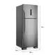 Geladeira Frost Free Panasonic 446L BT58 Duplex Inverter Turbo Freezer com Antibacteria Ag Inox 110V