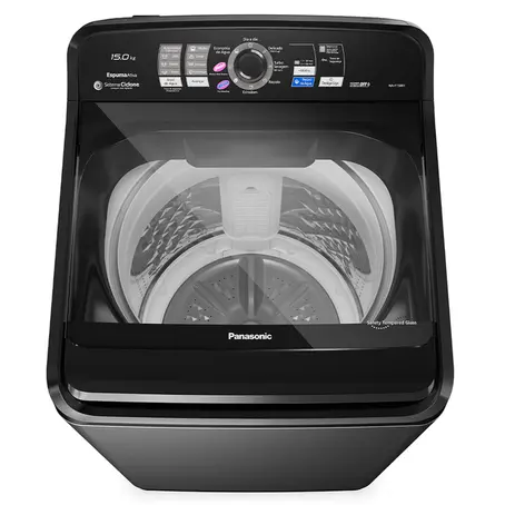 Máquina de Lavar Panasonic 15 kg NA-F150B1TA Turbo Secagem SmartSense Titânio 110V