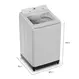 Máquina de Lavar Panasonic 19 kg NA-F190G1WA com Cesto Inox SmartSense Branca 110V