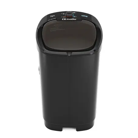 Tanquinho Mueller MLT10 10 kg Lavagem por Turbilhonamento Semiautomático Preta 110V