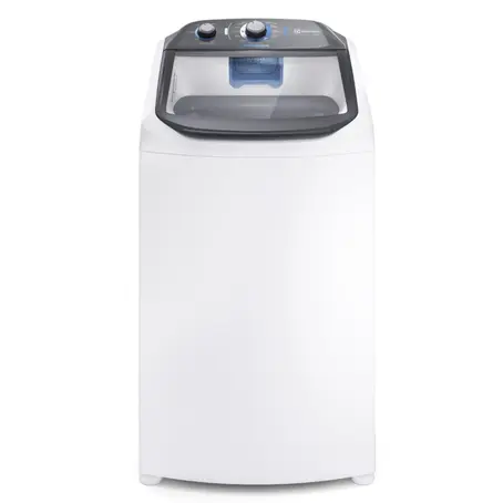 Máquina de Lavar Electrolux 13 Kg Efficient LDA13 Duplo Dispenser Cesto Inox Branca 110V