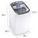 Máquina de Lavar Electrolux 13 Kg Efficient LDA13 Duplo Dispenser Cesto Inox Branca 110V
