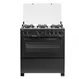 Fogão 6 Bocas a Gás Esmaltec Caribe 6081 Acendimento Automático e Mesa Inox Preto Bivolt