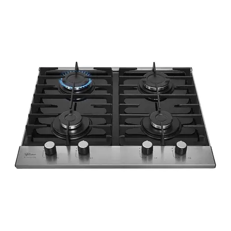 Cooktop 4 Bocas a Gás Fischer Platinium Mesa de Vidro e Acendimento Superautomático Bivolt